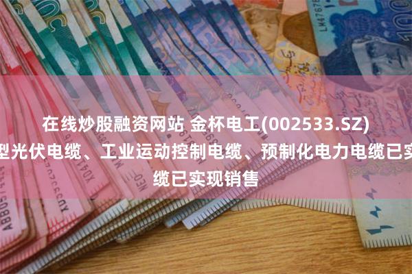 在线炒股融资网站 金杯电工(002533.SZ)：铠装型光伏电缆、工业运动控制电缆、预制化电力电缆已实现销售