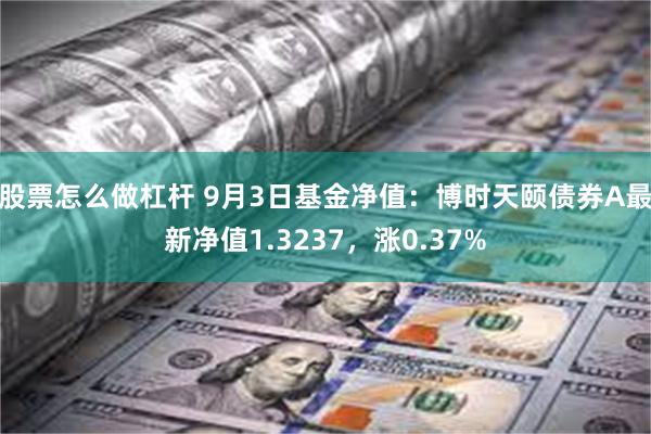 股票怎么做杠杆 9月3日基金净值：博时天颐债券A最新净值1.3237，涨0.37%